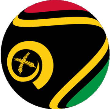 Sphere - Cube Vanuatu Océanie Drapeaux 