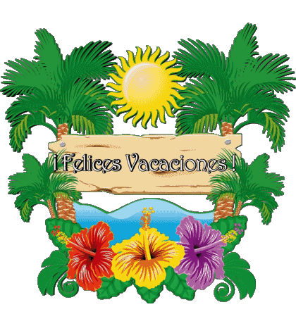 24 Transparent Background Felices Vacaciones Spanish Messages 