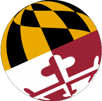 Sphere - Cube Maryland U.S.A - Etats Amériques Drapeaux 