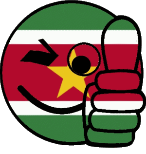 Smiley - OK Suriname Amériques Drapeaux 