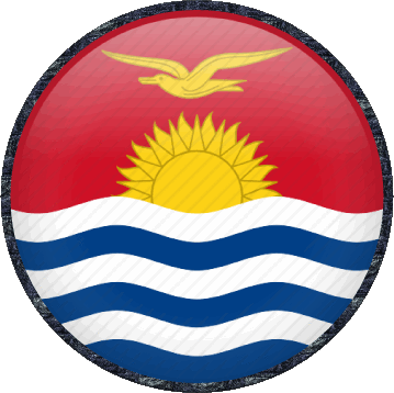 Rond Kiribati Océanie Drapeaux 