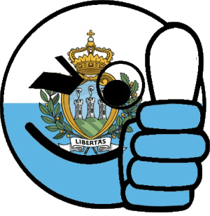 Smiley - OK San Marino Europa Banderas 