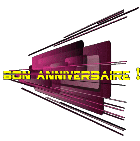 020 Fond Transparent Abstrait - Géométrique Bon Anniversaire Français Messages 