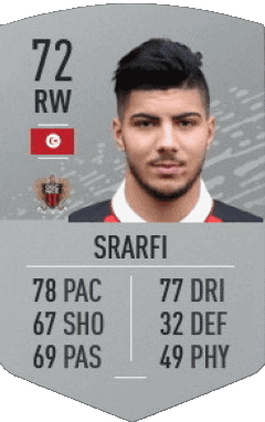Bassem Srarfi Túnez F I F A - Jugadores  cartas Vídeo Juegos Multimedia 