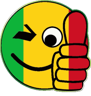 Smiley - OK Mali África Banderas 