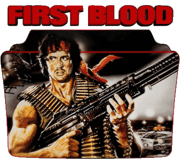 Logo First blood Rambo Películas Internacional Multimedia 