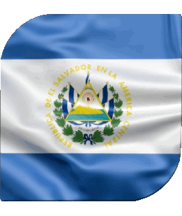 Square Salvador America Flags 