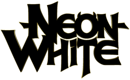 Logo Neon White Videogiochi Multimedia 