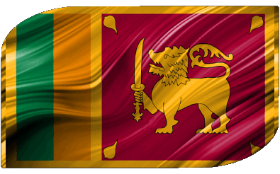 Rettangolo Sri Lanka Asia Bandiere 