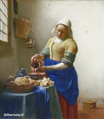 Humor - Fun Morphing - Parece Artistas pintores recreación de arte covid de contención Getty desafío - Johannes  Vermeer 