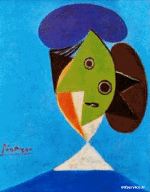 Humour - Fun Morphing - Ressemblance Artistes peintre confinement covid  art recréations Getty challenge - Pablo Picasso 