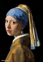 Humor -  Fun Morphing - Look Like Painters artists containment covid art recreations Getty challenge - Johannes  Vermeer 
