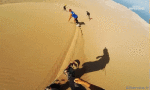 Umorismo -  Fun Sportivo Snowboard Sulla sabbia  (Sandboarding) 