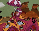 Multi Média Dessins Animés TV Cinéma Les Fous du volant Motors Race Video GIF - 02 