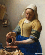 Humor -  Fun Morphing - Look Like Painters artists containment covid art recreations Getty challenge - Johannes  Vermeer 