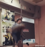 Humor -  Fun MENSCHEN Akrobatik Pole Dance Gamelle Fail 