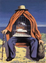Humor - Fun Morphing - Parece Artistas pintores recreación de arte covid de contención Getty desafío - René Magritte 