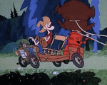 Multi Média Dessins Animés TV Cinéma Les Fous du volant Motors Race Video GIF - 02 