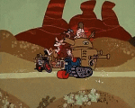 Multi Média Dessins Animés TV Cinéma Les Fous du volant Motors Race Video GIF - 02 