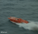 Humor -  Fun Transport Boote Offshore Power Boat 