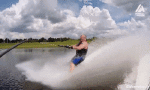 Umorismo -  Fun Sportivo Sci d'acqua A piedi nudi 