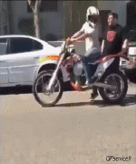 Humor -  Fun Transport Motorcycles Cross Gamelles Fail 