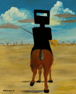 Sidney Nolan’s - Ned Kelly-Humor -  Fun Morphing - Look Like Various painting containment covid art recreations getty challenge Sidney Nolan’s - Ned Kelly