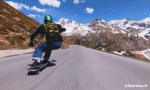 Humor -  Fun Sport Skateboard Road Down Hill Fun Win 