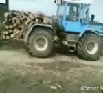 Humor - Fun Transporte Tractor Accident Fail 
