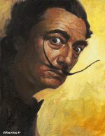Humor -  Fun Morphing - Look Like Painters artists containment covid art recreations Getty challenge - Salvador Dalí 