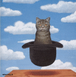 Morphing - Sembra Artisti pittori ricreazioni d'arte covid contenimento Getty sfida - René Magritte 