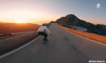Umorismo -  Fun Sportivo Skateboard Road Down Hill Fun Win 