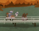 Multi Média Dessins Animés TV Cinéma Les Fous du volant Motors Race Video GIF - 05 