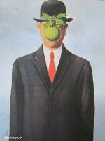 Humor -  Fun Morphing - Look Like Painters artists containment covid art recreations Getty challenge - René Magritte 
