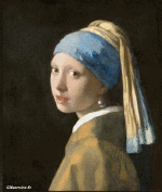 Morphing - Look Like Painters artists containment covid art recreations Getty challenge - Johannes  Vermeer 