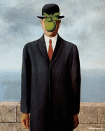 Humor -  Fun Morphing - Look Like Painters artists containment covid art recreations Getty challenge - René Magritte 