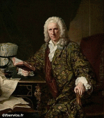 Jacques Aved   - Portrait of Marc de Villiers (1747)-Humor - Fun Morphing - Parece Varias pinturas recreación de arte covid de contención desafío 1 