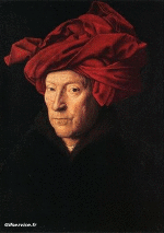 Morphing - Sembra Artisti pittori ricreazioni d'arte covid contenimento Getty sfida - Jan Van Eyck 