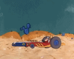 Multi Média Dessins Animés TV Cinéma Les Fous du volant Motors Race Video GIF - 04 