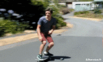 Umorismo -  Fun Sportivo Skateboard Road Down Hill Gamelle Fail 