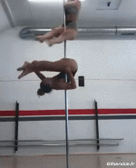 Humour - Fun PERSONNAGES Acrobatie Pole Dance Gamelle Fail 