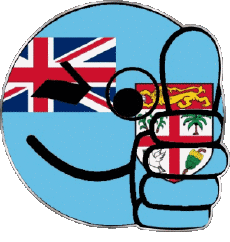 Bandiere Oceania Figi Faccina - OK 