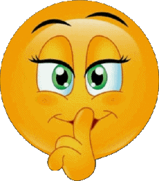 Messages Emoticônes Chut - Silence 