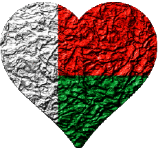 Flags Africa Madagascar Heart 