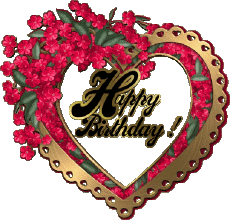 Messagi Inglese Happy Birthday Heart 003 