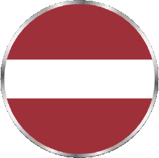 Drapeaux Europe Lettonie Rond 
