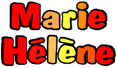 Vorname WEIBLICH - Frankreich M Zusammengesetzter Marie Hélène 