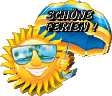 Messagi Tedesco Schöne Ferien Sfondo trasparente 15 