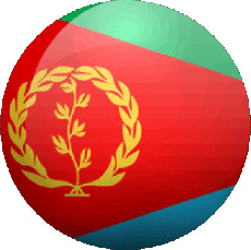 Drapeaux Afrique Erythrée Rond 