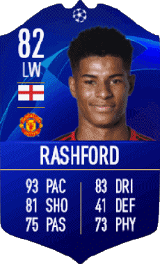 Multimedia Videospiele F I F A - Karten Spieler England Marcus Rashford 
